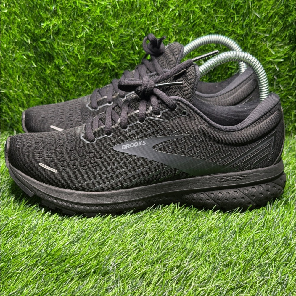 Brooks Ghost 13 Womens Running Shoes Black Triple Black 1203381B072 Size 8.5